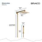 Chuveiro Com Desviador Dourado Vercci