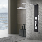 Chuveiro Com Hidromassagem Vertical - Ohome Black Aluminium B