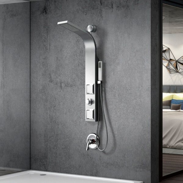 Chuveiro Com Hidromassagem Vertical - Ohome Inox Noronha