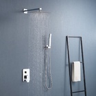 Chuveiro Com Volante Misturador À Gás Ducha Quadrado 25x25