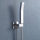 Chuveiro Com Volante Misturador À Gás Ducha Quadrado 25x25