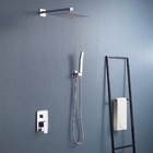 Chuveiro Com Volante Misturador À Gás Ducha Quadrado 25x25