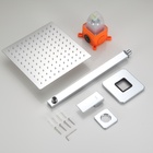 Chuveiro Com Volante Quadrado Aquecimento À Gás Ou Solar Latão