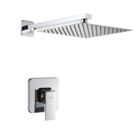 Chuveiro Com Volante Quadrado Aquecimento À Gás Ou Solar Latão