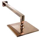 Chuveiro De Parede Ducha Slim Rose Gold Quadrado 200x200x10