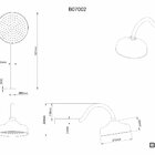 Chuveiro De Parede Preto Fosco