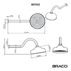 Chuveiro De Parede Preto Fosco