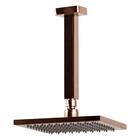 Chuveiro De Teto Quadrado Rose Gold Lux 20x20cm