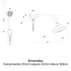 Chuveiro Deca Acqua Plus C/desviador E Ducha Manual 1990.bl.s