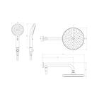 Chuveiro Deca De Parede Redondo Com Desviador Flex Plus Black