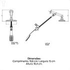 Chuveiro Deca Flex 1965.c De Parede Com Desviador Cromado