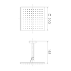 Chuveiro Docol Heaven 909248 De Teto Grafite Polido