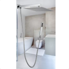 Chuveiro Ducha 25x25 Cm A Gas C/ Desviador Inteligente Abre E