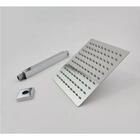 Chuveiro Ducha 30x30 Quadrado Com Braço de Teto Chuveirão Met