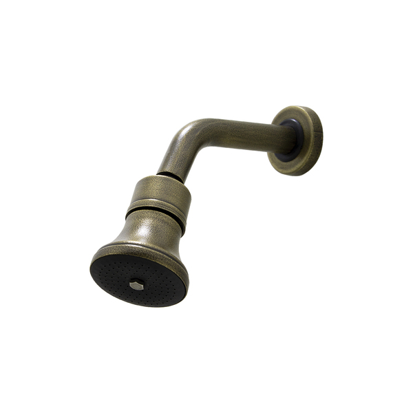 Chuveiro Ducha Articulado Industrial Rústico Ouro Velho Metal