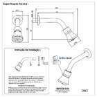Chuveiro Ducha Articulável Gás Ou Solar Dourado Gold Fosco