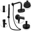 Chuveiro Ducha Autolimpante Preto/Black Completo C/Desviador