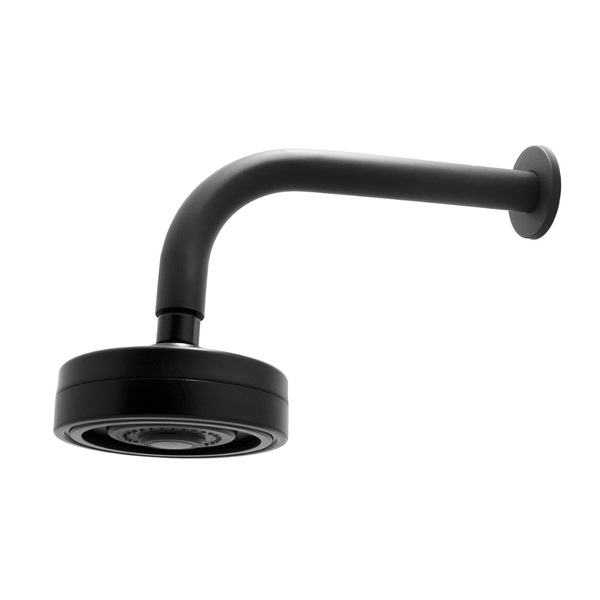 Chuveiro Ducha Autolimpante Redondo Preto Black Articulável