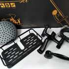 Chuveiro Ducha C/ Misturador Banheira Vintage Preto Q / Frio