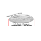 Chuveiro Ducha Cascata em Aluminio Polido De 15 Polegadas Par