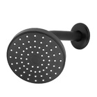 Chuveiro Ducha Flatt Preto/black Redondo Aquecedor Solar Gás