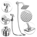 Chuveiro Ducha Flatt Quadrado Completo C/desviador Solar Gás