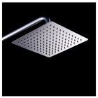 Chuveiro Ducha Inox 20x20 Cromado Slim Suporte Redondo Banhei