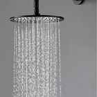 Chuveiro Ducha Inox Redondo Parede Preto Fosco