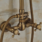 Chuveiro Ducha Misturador Banheira Vintage Bronze Q/f