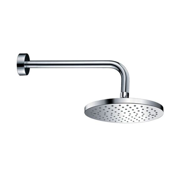 Chuveiro Ducha Parede Metal Aço Cromado Japi Ecoair Redondo