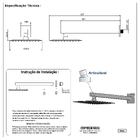 Chuveiro Ducha Quadrada 20x20cm Articulável Banheiro Lavatóri