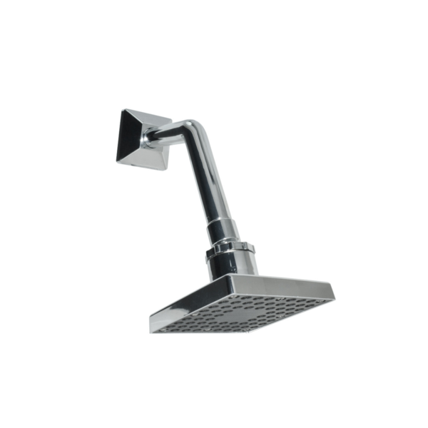 Chuveiro Ducha Quadrada De 4 Polegadas Em Abs Cromado Parede