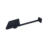 Chuveiro Ducha Quadrada De 6 Polegadas Em Abs Black Piano Par