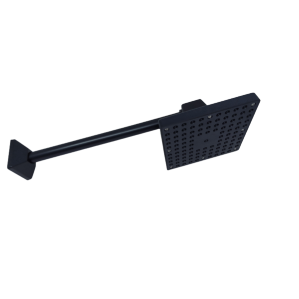 Chuveiro Ducha Quadrada De 6 Polegadas Em Abs Black Piano Par