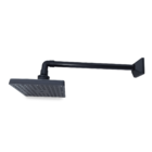 Chuveiro Ducha Quadrada De 6 Polegadas Em Abs Black Piano Par