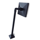 Chuveiro Ducha Quadrada De 6 Polegadas Em Abs Black Piano Par