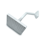 Chuveiro Ducha Quadrada De 6 Polegadas Em Abs Branco Parede A