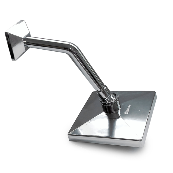 Chuveiro Ducha Quadrada De 6 Polegadas Em Abs Cromado Parede