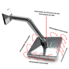 Chuveiro Ducha Quadrada De 6 Polegadas Em Abs Cromado Parede
