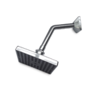 Chuveiro Ducha Quadrada De 6 Polegadas Em Abs Cromado Parede