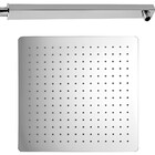 Chuveiro Ducha Quadrada Square Slim Inox 20x20cm Com Braço Qu