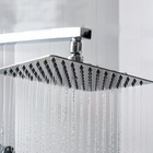 Chuveiro Ducha Quadrado 20x20 Inox Braço 40 Cm