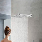 Chuveiro Ducha Quadrado 20x20 Inox Braço 40 Cm
