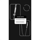 Chuveiro Ducha Quadrado 30x30 Slim Inox Cromado Completo Com