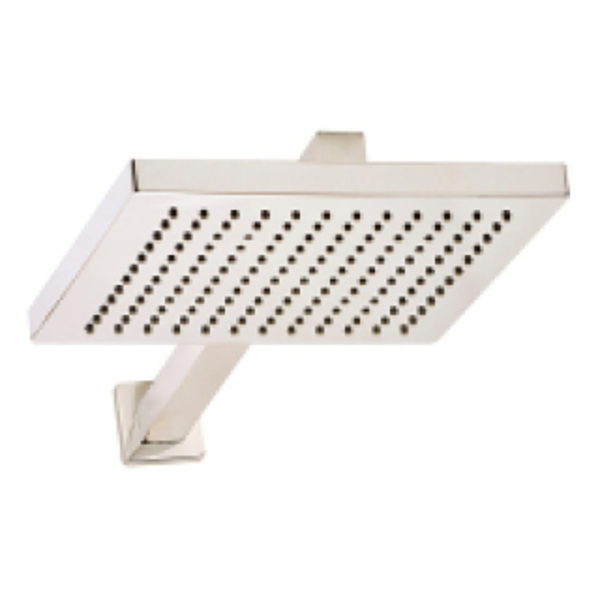 Chuveiro Ducha Quadrado Fria Art. Braço 40cm  20x20 Prateado