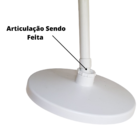 Chuveiro Ducha Redonda De 9 Polegadas em Abs Branco Para Teto