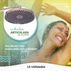 Chuveiro Ducha Redonda em Abs Cromado De 9 Polegadas Parede A