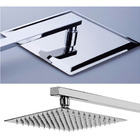 Chuveiro Ducha Slim Quadrado Metal 40x40cm Com Braço 38cm