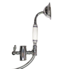 Chuveiro Ducha Vintage Retrô Cromado C/ Porcelana Provençal