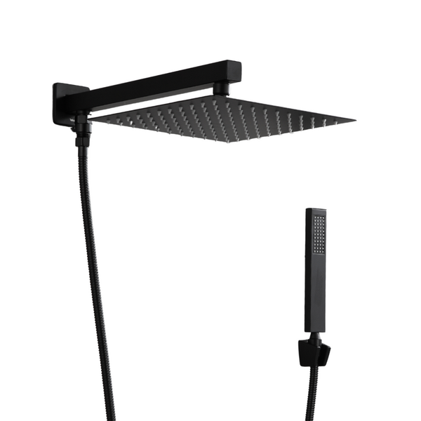 Chuveiro Ducha Volante Quadrado 25x25 Preto Gás Solar | Leroy Merlin